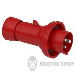 КАБ.ВИЛКА PRATIKA, КОНЕКТОР 16A IP67