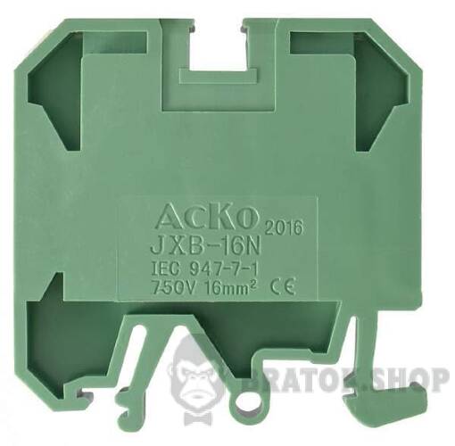 Клемник гвинтовий 76A АСКО-Укрем 16/35 зелений A0130010018
