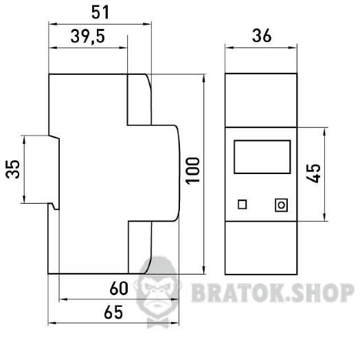 Счетчик однофазный e.control.w11 5(65)А электронный класс 1.0 (некоммерц.) RS485 i0310042 в Киеве