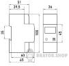 Счетчик однофазный e.control.w11 5(65)А электронный класс 1.0 (некоммерц.) RS485 i0310042 в Киеве