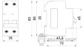 Модульный автоматический выключатель e.mcb.pro.60.2.B 32 new, 2р, 32А, В, 6кА, new p041020 в Киеве