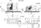 Хомут кабельний KO-3-24-36, 3х(24-36) мм, чорний