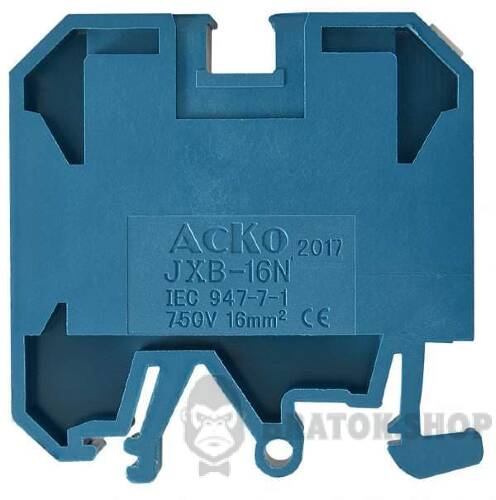 Клемник гвинтовий 76A АСКО-Укрем 16/35 синій A0130010026