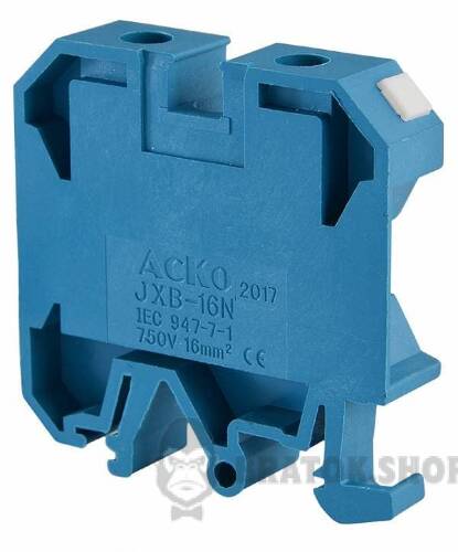 Клемник гвинтовий 76A АСКО-Укрем 16/35 синій A0130010026