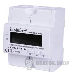 Счетчик трехфазный e.control.w09 5А/СТ электронный класс 1.0 (некоммерц.) RS485