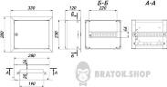 Корпус металлический e.mbox.pro.w.12 IP31 встроен на 12 модулей  p0100208 в Киеве