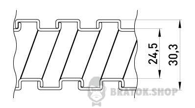 Металорукав e.met.sleeve.stand.sldx.25 оцинкований, сухий (50м) s032023 у Сумах