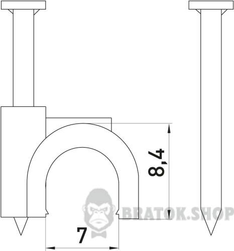 Скоба кругла e.ccc.stand.7 (100шт) s014013 у Києві