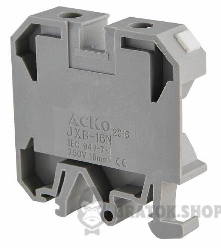 Клемник гвинтовий 76A АСКО-Укрем 16/35 сірий A0130010005