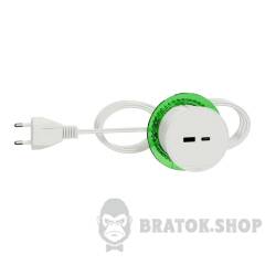 Unica system+, Настільний блок XS з USB типу A та USB типу C, білий