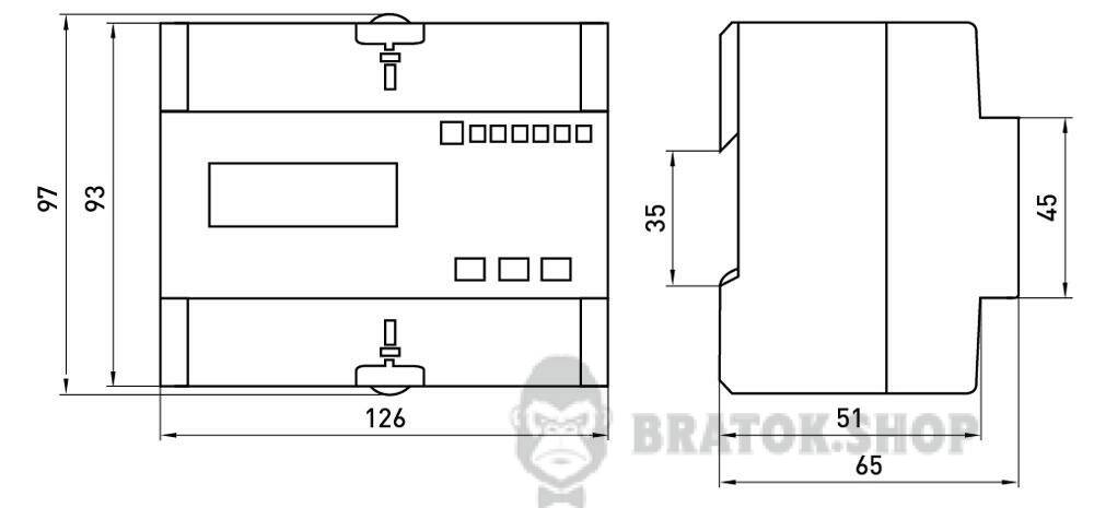 Счетчик трехфазный e.control.w10 10(80)А электронный класс 1.0 (некоммерц.) многофункциональный i0310041 в Киеве