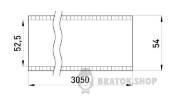 Труба металева e.industrial.pipe.2" без різьби, 3.05м i0380006 у Києві