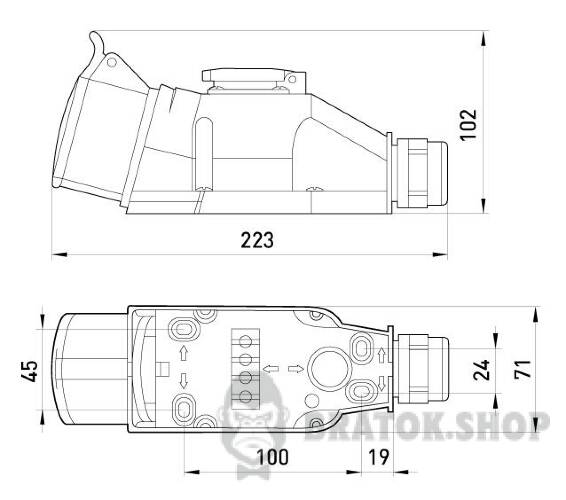 Монтажный набор 16А 3Р+N+Z 400V 16 2P+Z 250V 175 в Киеве