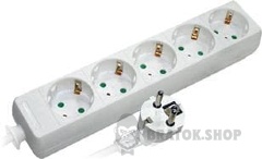 Подовжувач e.es.5.3.z.b 5 гнізд, 3м, з з/к, baby protect