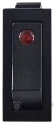 KCD3-101EN R/B 220V Перемикач 1 клав. червоний з підсвічуванням (точковим)