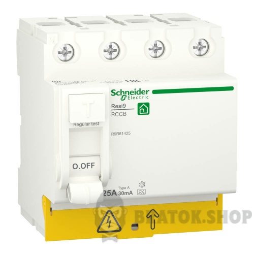 Дифреле ПЗВ 4P 25А 30mА A Schneider Electric Resi9 (R9R61425)