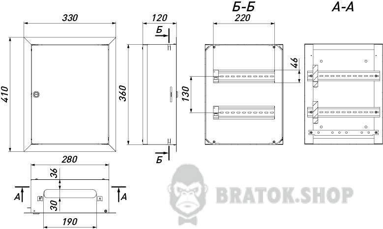 Корпус металлический e.mbox.pro.w.24 IP31 встроен на 24 модуля  p0100210 в Киеве