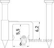 Скоба плоска e.fcc.stand.6 (100шт) s013003 у Києві