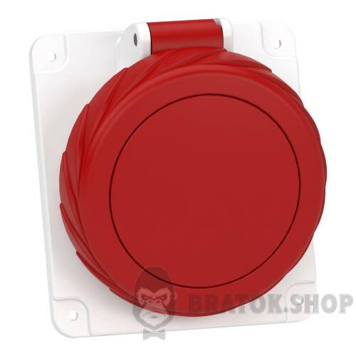 Розетка PratiKa, кутова, 16A, 3P + N + E, 380-415 B AC, з'єднання гвинтами, панельна PKF16F735 у Києві
