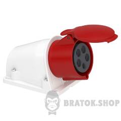 РАЗЕТКА PRATIKA 32А 3P+N+E 380…415В НАСТЕННАЯ IP44