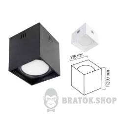 Светильник точечный накладной 10W 4200K квадрат белый Horoz Electric SANDRA-SQ10/XL
