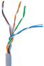 Кабель витая пара GEAR UTP 4x2x0,50 Cat5E, CCA, для внутренних работ, серый GEC-UTPCCA050305 у Києві
