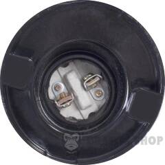 Патрон бакелитовый e.lamp socket wall skew side.E27.bk.black, настенный, Е27, смещенный, черный