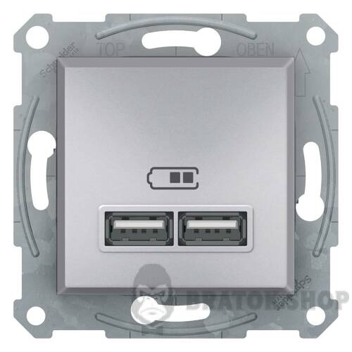 USB РОЗЕТКА 2,1A АЛЮМІНІЙ ASFORA EPH2700261 у Києві