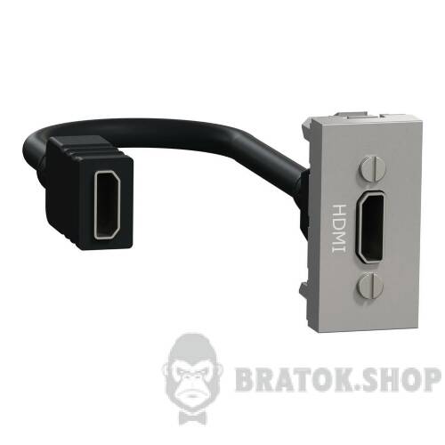 Розетка HDMI, 1 модуль алюміній NU343030 в Киеве