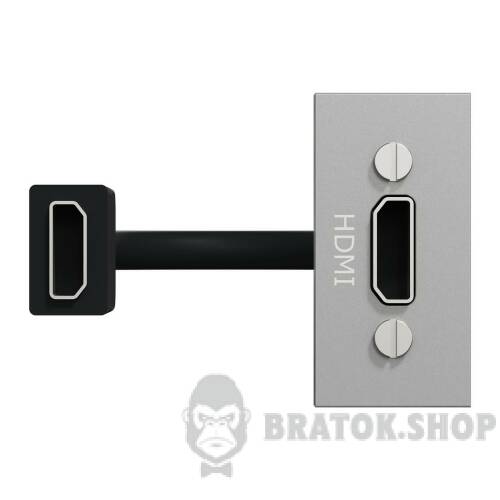 Розетка HDMI, 1 модуль алюміній NU343030 в Киеве