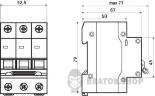 Автоматический выключатель 3p 50A B 4.5kA АСКО-УКРЕМ ВА-2017 A0010170070 в Сумах
