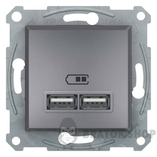 USB РОЗЕТКА 2,1A СТАЛЬ ASFORA EPH2700262 у Києві