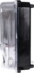 Корпус пластиковий e.mbox.stand.plastic.n.f1.прозорий, під однофазний лічильник, навісний з комплектом метизів