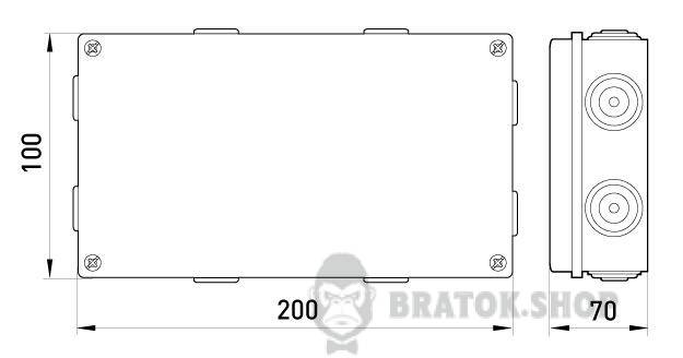 Распределительная коробка e.db.pro.200.100.70 p016005 в Киеве