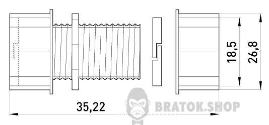 З'єднувач металевий e.industrial.pipe.connect.collet.1/2", цанговий i0430001 у Києві