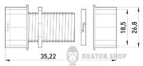З'єднувач металевий e.industrial.pipe.connect.collet.1/2", цанговий i0430001 у Києві