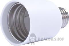 Переходник e.lamp adapter.Е27/Е40.white, из патрона Е27 на Е40, пластиковый