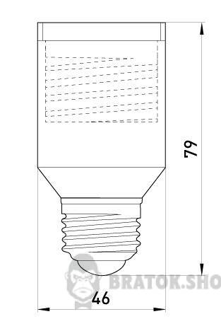Перехідник e.lamp adapter.Е27/Е40.white, з патрону Е27 на Е40, пластиковий s9100015 у Києві