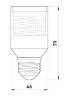 Перехідник e.lamp adapter.Е27/Е40.white, з патрону Е27 на Е40, пластиковий s9100015 у Києві