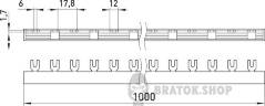 Шина з'єднувальна e.bc.u.stand.2.100 вилочного U-типу 2р, 100А s180006 у Сумах