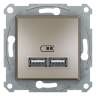 USB РОЗЕТКА 2,1A БРОНЗА ASFORA EPH2700269 у Києві