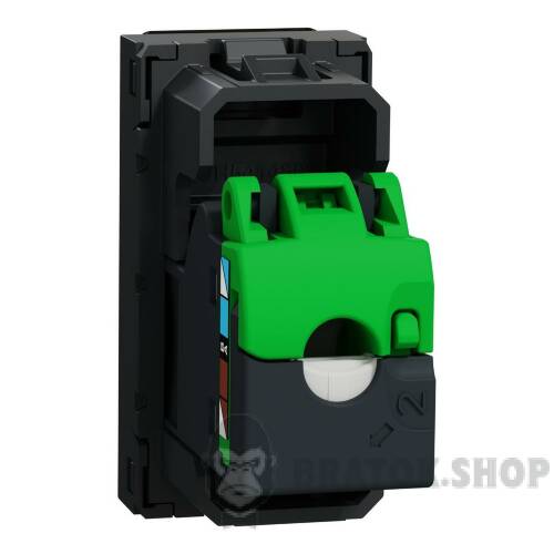 New Unica - 1 x RJ45 socket - 1 m - Cat. 6A - FTP - straight - shutter - anthra NU344854 в Киеве