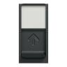New Unica - 1 x RJ45 socket - 1 m - Cat. 6A - FTP - straight - shutter - anthra NU344854 в Киеве