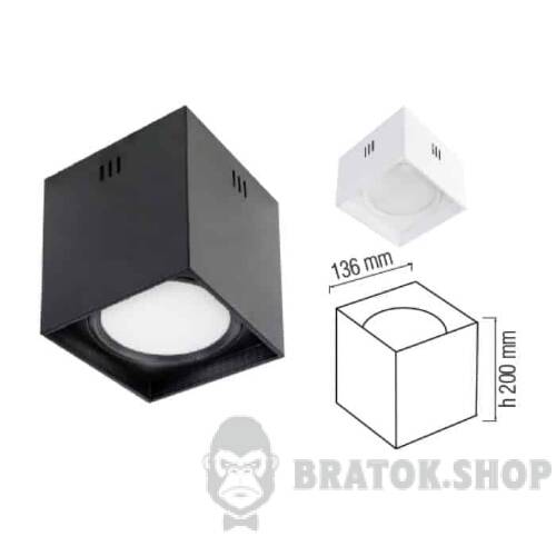 Светильник точечный накладной 10W 4200K квадратный черный Horoz Electric SANDRA-SQ10/XL 016-045-1010-060 в Киеве