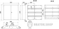 Корпус металлический e.mbox.pro.w.72 IP31 встроен на 72 модуля  p0100214 в Киеве