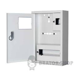 ЯУР-1Н-12Э эк., 1-ф. электронный счетчик, 12 мод., IP31, навесной, 260*355*100