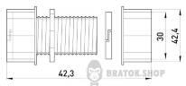 З'єднувач металевий e.industrial.pipe.connect.collet.1", цанговий i0430003 у Києві