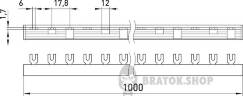 Шина з'єднувальна e.bc.u.stand.3.100 вилочного U-типу 3р, 100А s180007 у Сумах