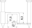 Скоба плоска e.fcc.stand.12 (100шт) s013008 у Києві