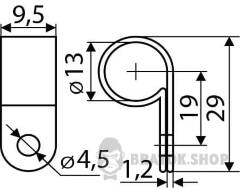 CHS 5/8R Скоба кабельная (100 шт.)